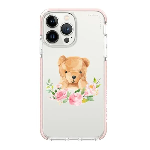 iPhone Case - Bear And Flower Wreath