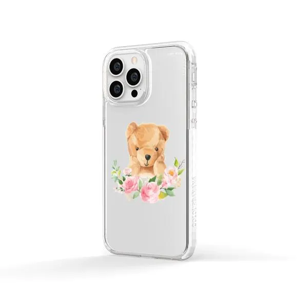 iPhone Case - Bear And Flower Wreath