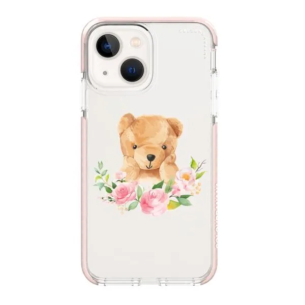 iPhone Case - Bear And Flower Wreath