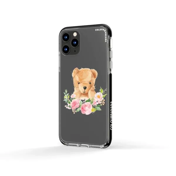 iPhone Case - Bear And Flower Wreath