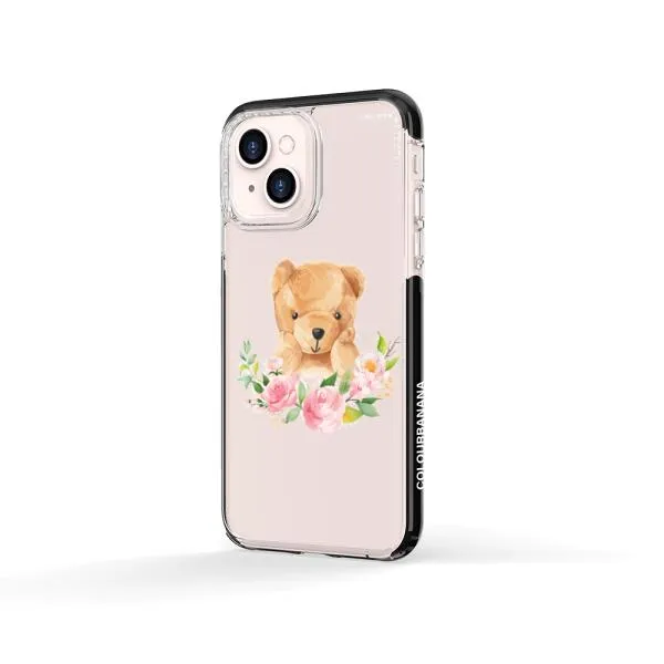 iPhone Case - Bear And Flower Wreath