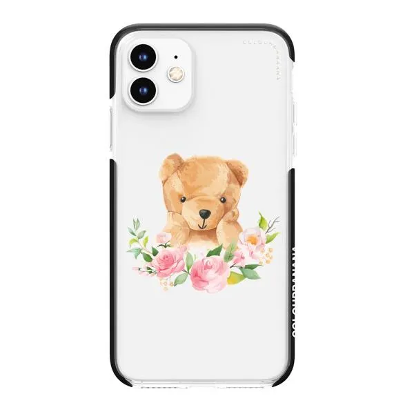 iPhone Case - Bear And Flower Wreath