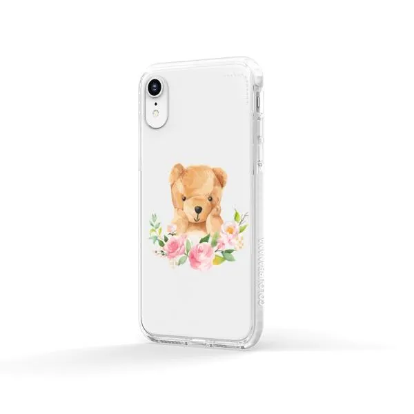 iPhone Case - Bear And Flower Wreath