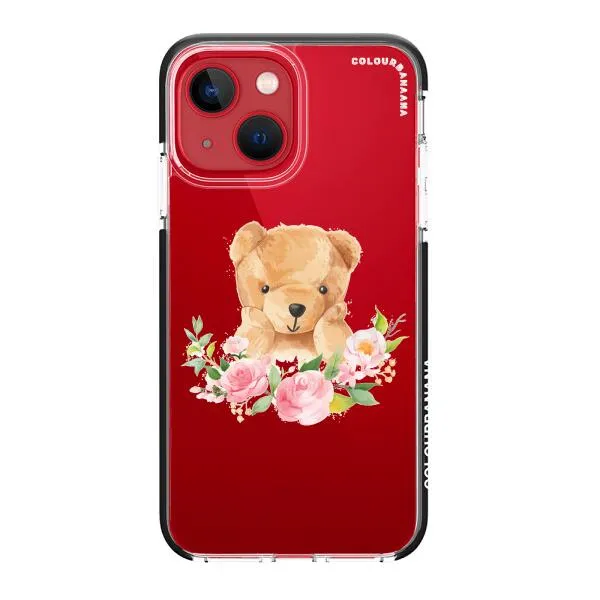 iPhone Case - Bear And Flower Wreath