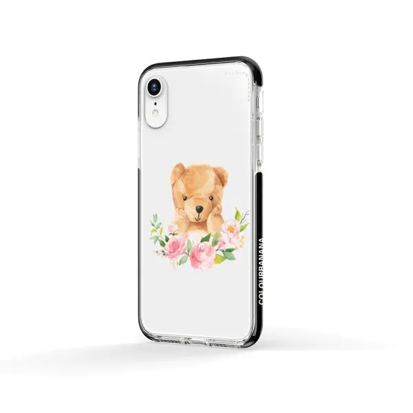 iPhone Case - Bear And Flower Wreath