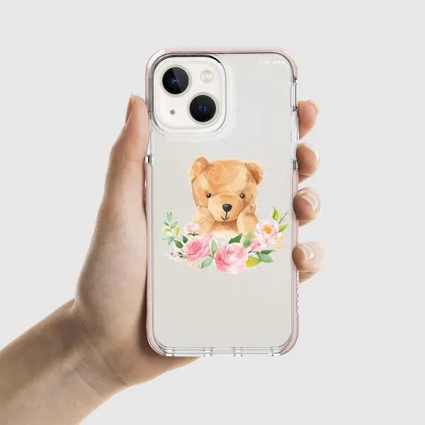 iPhone Case - Bear And Flower Wreath