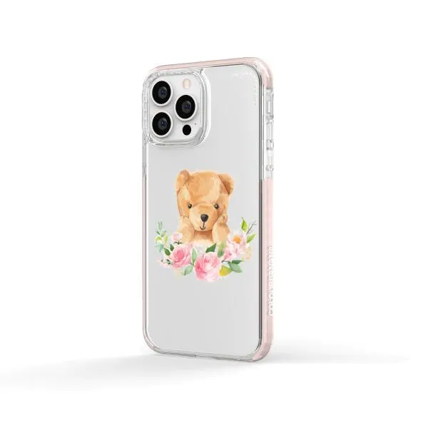 iPhone Case - Bear And Flower Wreath