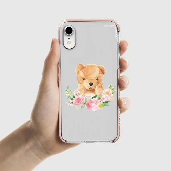 iPhone Case - Bear And Flower Wreath