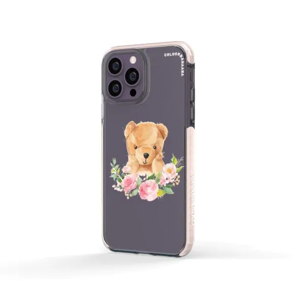 iPhone Case - Bear And Flower Wreath