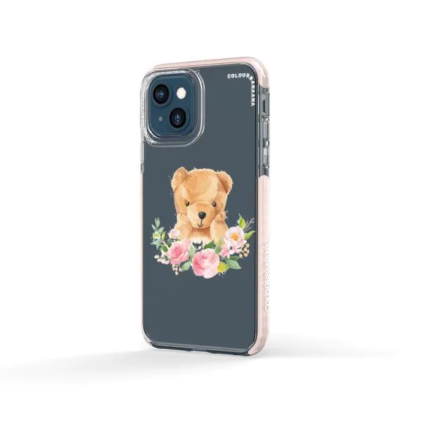 iPhone Case - Bear And Flower Wreath