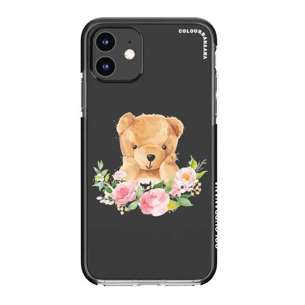 iPhone Case - Bear And Flower Wreath