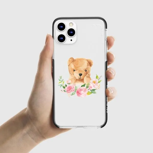 iPhone Case - Bear And Flower Wreath