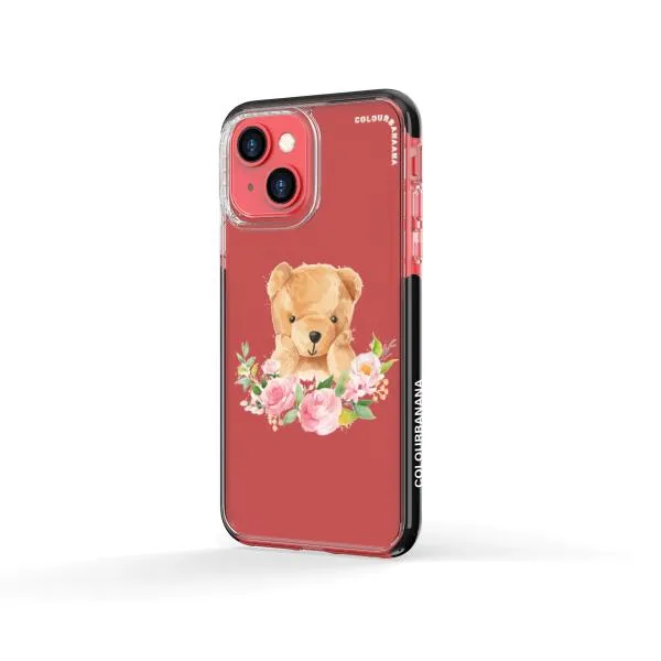 iPhone Case - Bear And Flower Wreath