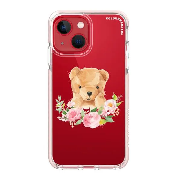 iPhone Case - Bear And Flower Wreath