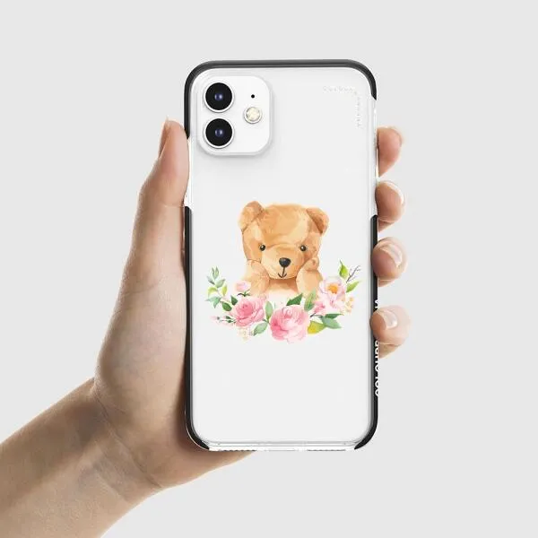 iPhone Case - Bear And Flower Wreath