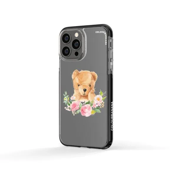 iPhone Case - Bear And Flower Wreath