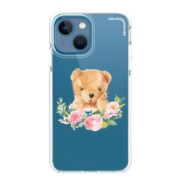 iPhone Case - Bear And Flower Wreath