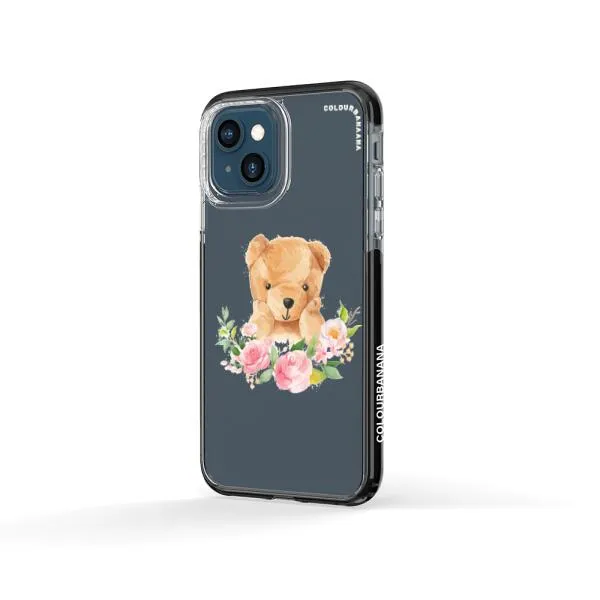 iPhone Case - Bear And Flower Wreath