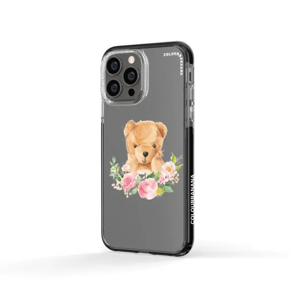 iPhone Case - Bear And Flower Wreath