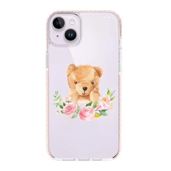 iPhone Case - Bear And Flower Wreath