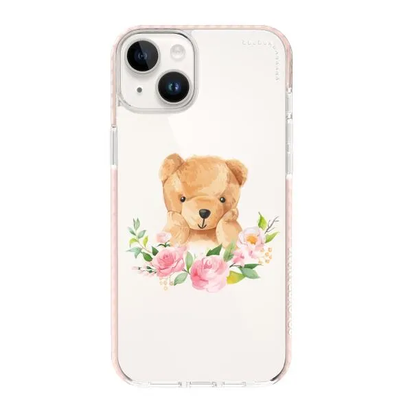 iPhone Case - Bear And Flower Wreath