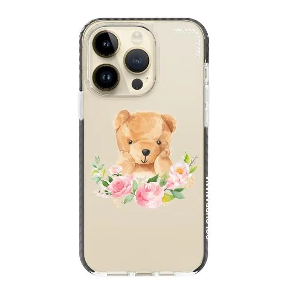 iPhone Case - Bear And Flower Wreath