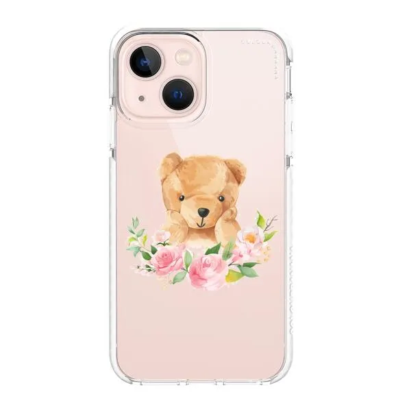 iPhone Case - Bear And Flower Wreath