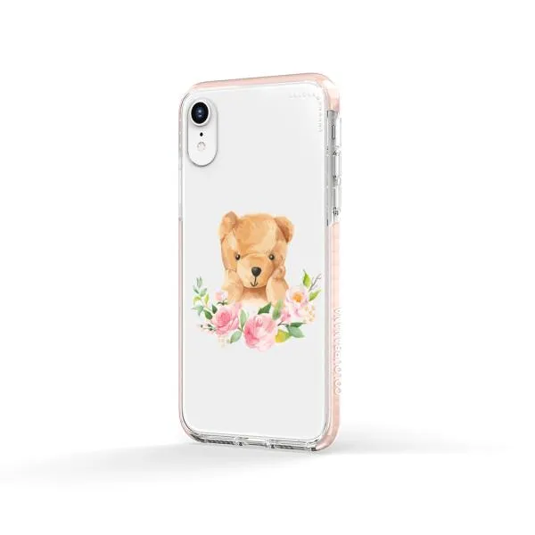 iPhone Case - Bear And Flower Wreath