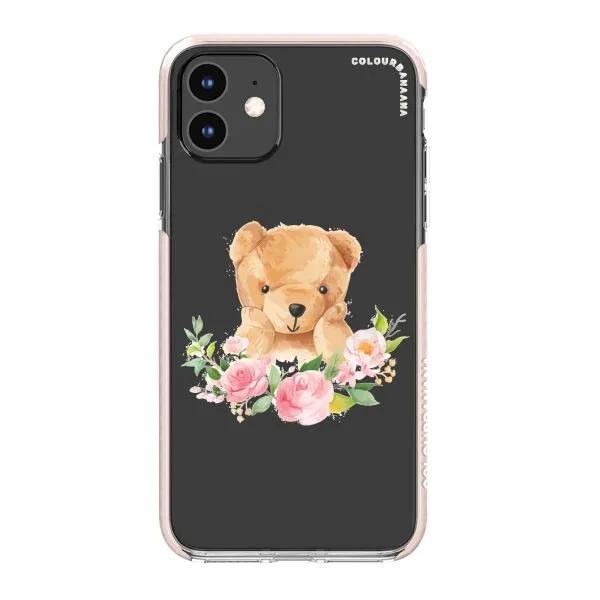 iPhone Case - Bear And Flower Wreath