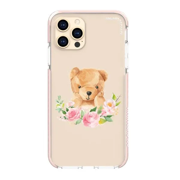 iPhone Case - Bear And Flower Wreath