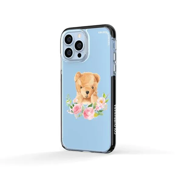 iPhone Case - Bear And Flower Wreath