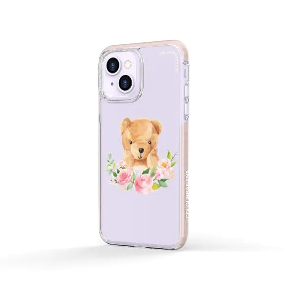 iPhone Case - Bear And Flower Wreath