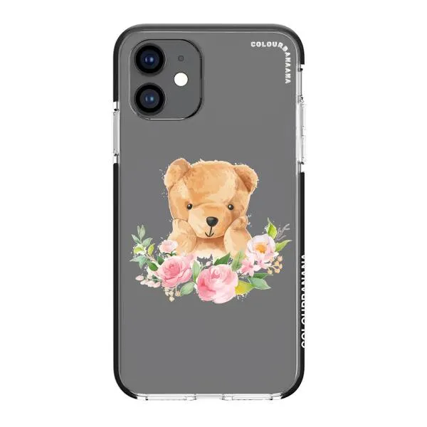 iPhone Case - Bear And Flower Wreath