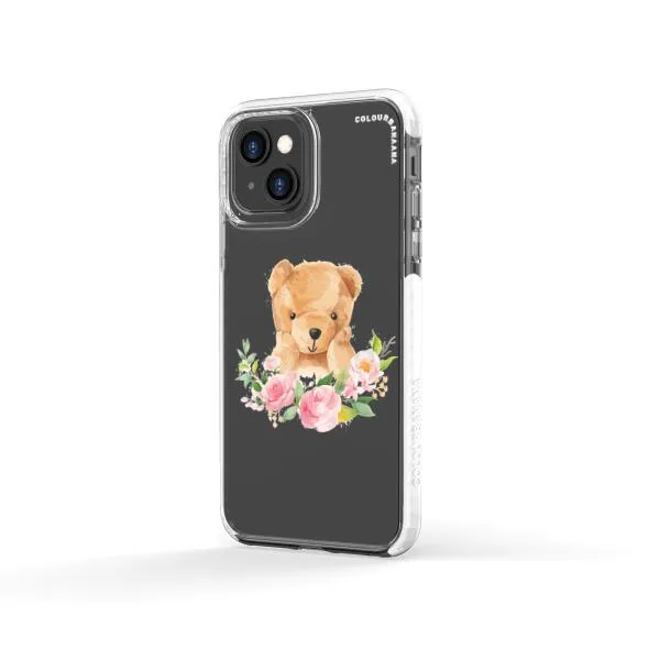 iPhone Case - Bear And Flower Wreath