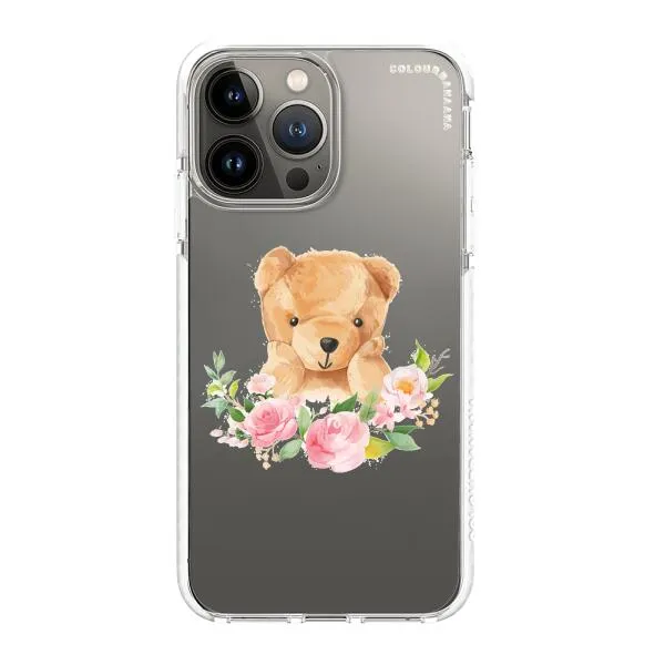 iPhone Case - Bear And Flower Wreath