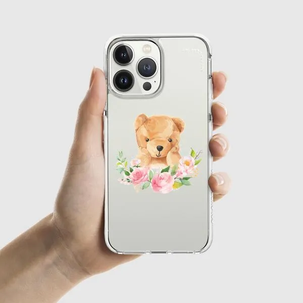 iPhone Case - Bear And Flower Wreath