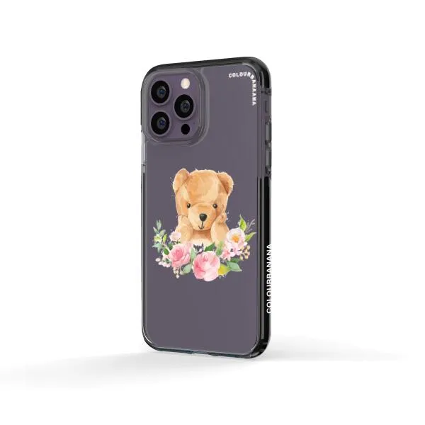 iPhone Case - Bear And Flower Wreath