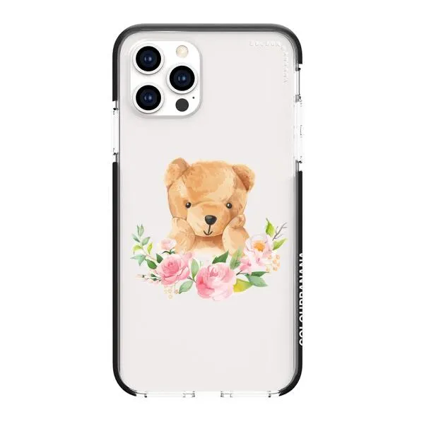 iPhone Case - Bear And Flower Wreath