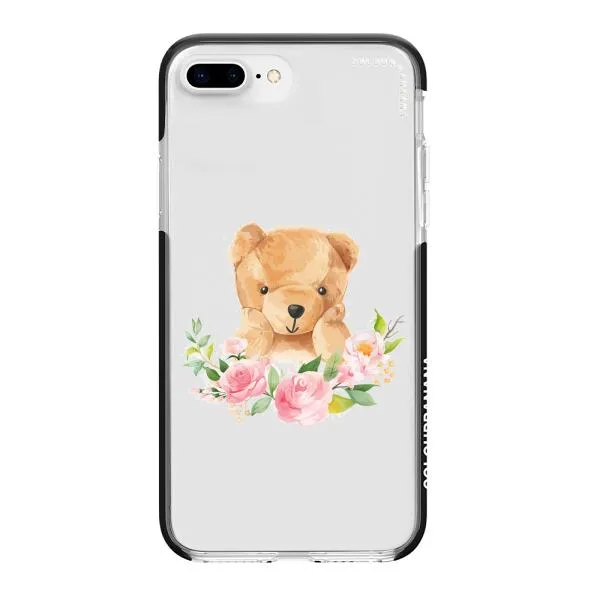 iPhone Case - Bear And Flower Wreath