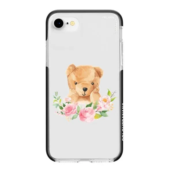 iPhone Case - Bear And Flower Wreath