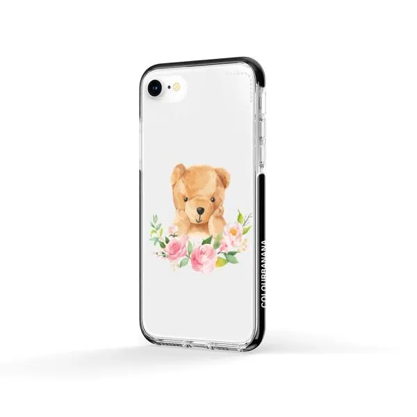 iPhone Case - Bear And Flower Wreath