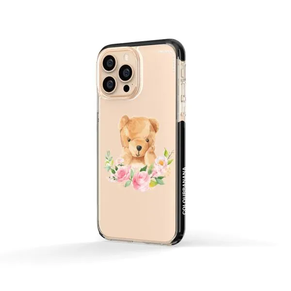 iPhone Case - Bear And Flower Wreath