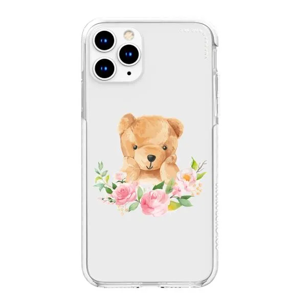 iPhone Case - Bear And Flower Wreath