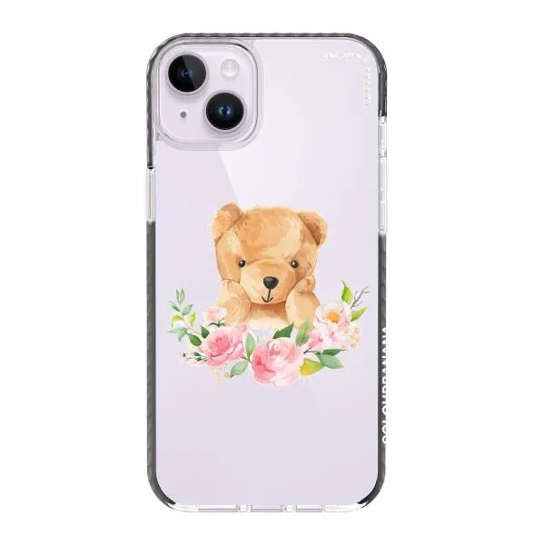 iPhone Case - Bear And Flower Wreath