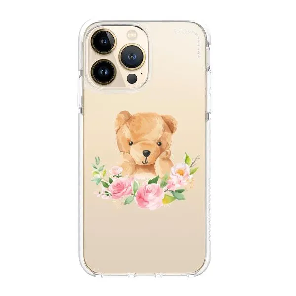 iPhone Case - Bear And Flower Wreath