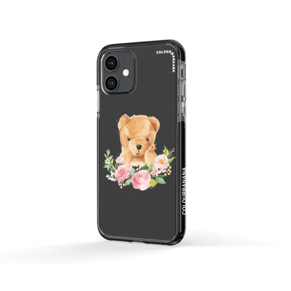 iPhone Case - Bear And Flower Wreath