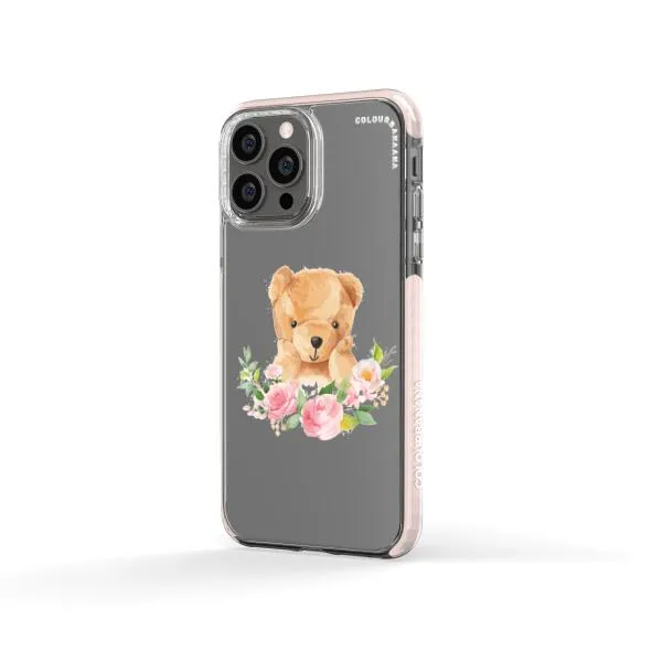 iPhone Case - Bear And Flower Wreath