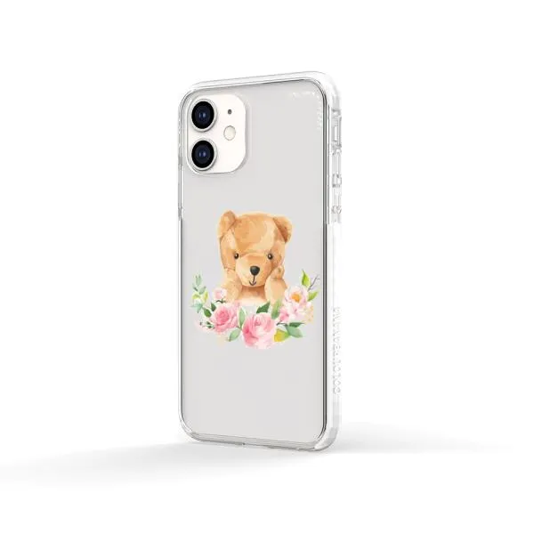 iPhone Case - Bear And Flower Wreath