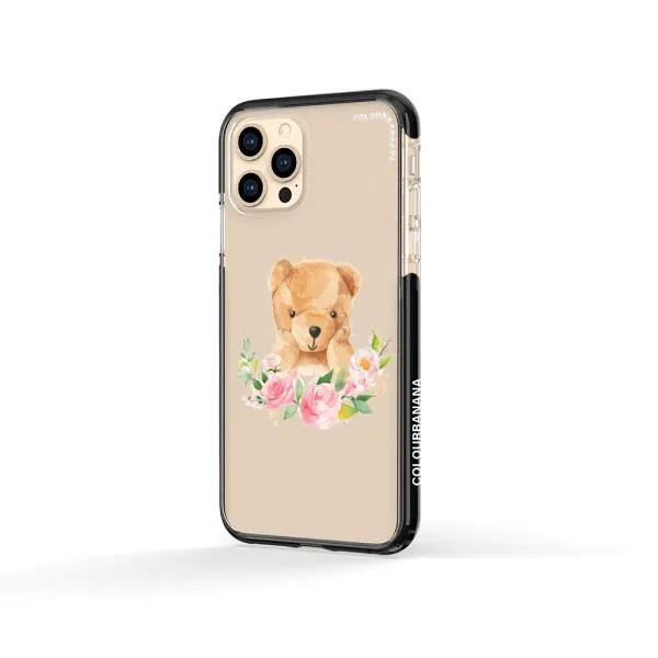 iPhone Case - Bear And Flower Wreath