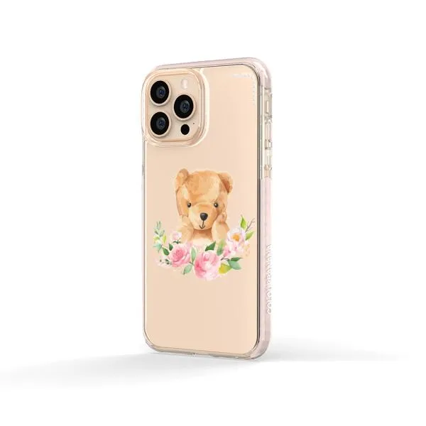 iPhone Case - Bear And Flower Wreath